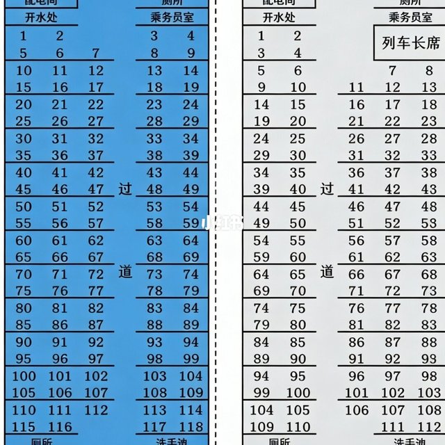 🚆K/T/Z火车硬座选座指南（附座位图）