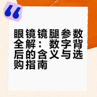 一分钟,带你解密镜腿上的数字密码