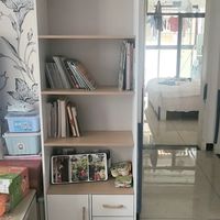 实木书柜立式储物柜家用大容量收纳柜子