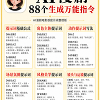 网上疯传的Al漫剧指令合集，被我找到了