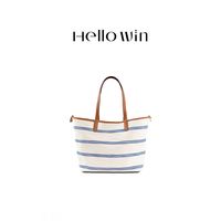 HELLOWIN蓝白条纹托特包深度解析：“夏日松弛感”，值不值得入？