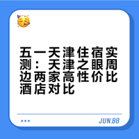 五一来天津就住天津之眼附近吧