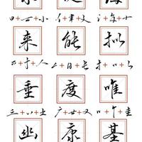 拆解行书结构密码：从12个常用字看八大书写规律