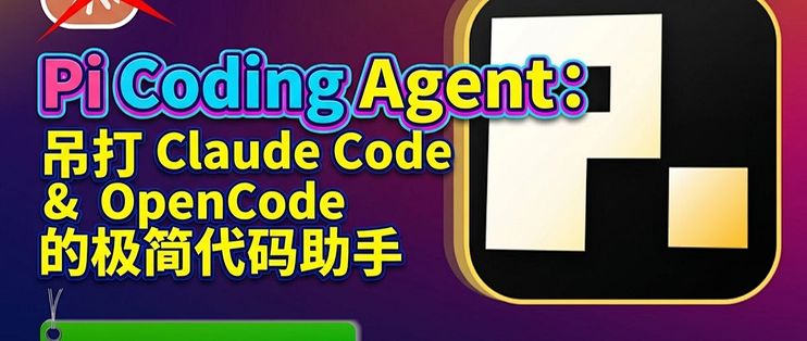 【中配】Pi Coding Agent：吊打 Claude Code & OpenCode 的极简代码助手_服务软件_什么值得买