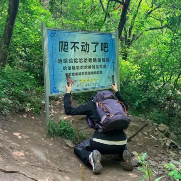 嵩山 “爬不动了吧” 标语！被指嘲讽游客，景区回应来了