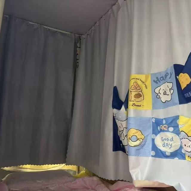 宿舍党狂喜✨全包式蚊帐床帘二合一！再也不用瞎折腾
