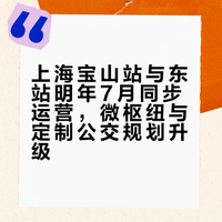 上海宝山站将于明年7月投入运营！今年本市交通还有哪些新变化→