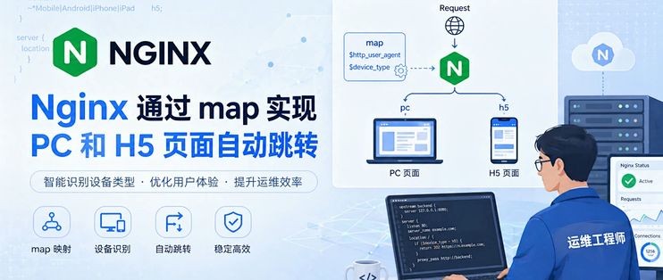 Nginx通过map实现pc和H5跳转_网络存储_什么值得买