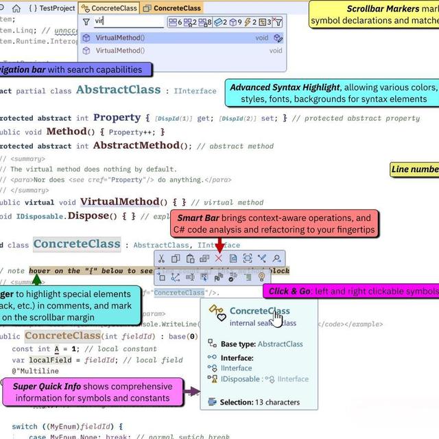 一个致力于为 C# 程序员提供更佳的编码体验和效率的 Visual Studio 扩展插件