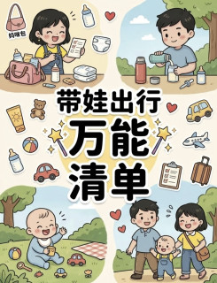 带娃出行必备清单｜照着打包，告别手忙脚乱
