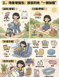 带娃出行必备清单｜照着打包，告别手忙脚乱