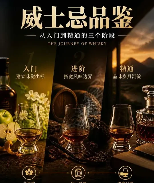 威士忌品鉴的三个进阶阶段：从建立味觉坐标到感受岁月质感
