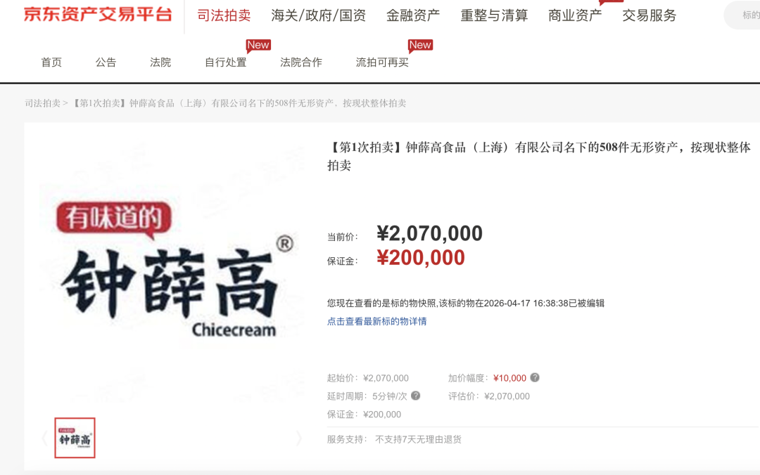 钟薛高被贱卖，一个时代结束了