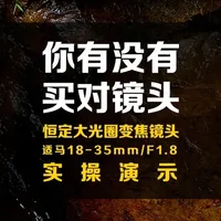 恒定大光圈变焦镜头实测：参数与画质表现分析
