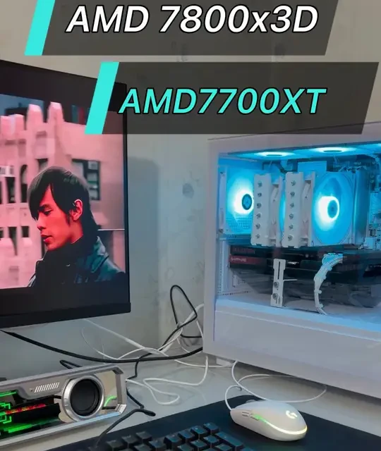 AMD 7800X3D游戏主机配置解析：B850M主板与7700XT显卡组合