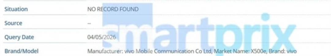 vivo X500系列现身:全球首发联发科天玑9600系列