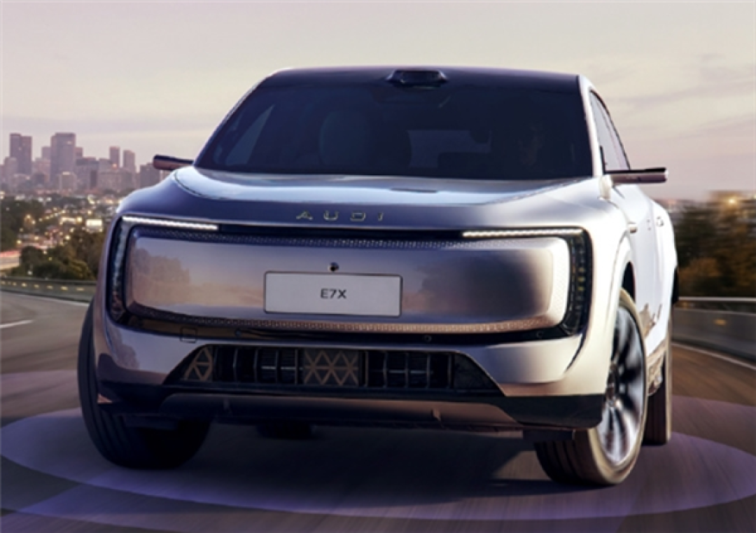 Model Y劲敌登场！上汽奥迪E7X今日预售：751km续航+3.9秒破百