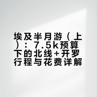 7.5k半月埃及怎么玩——花费及行程篇（上）