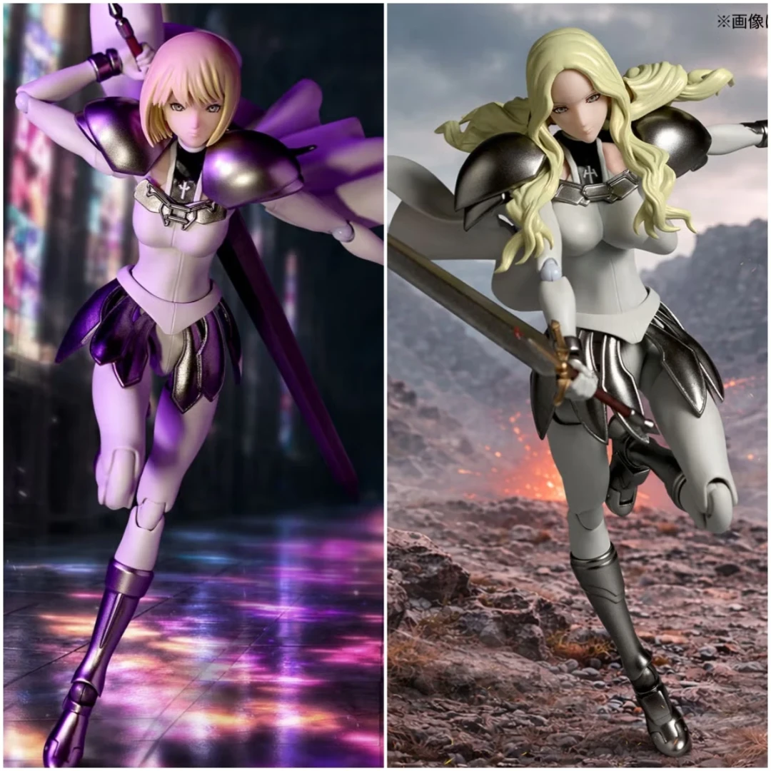 先上2人?海洋堂 转轮科技《大剑 CLAYMORE》克蕾雅&微笑的迪妮莎