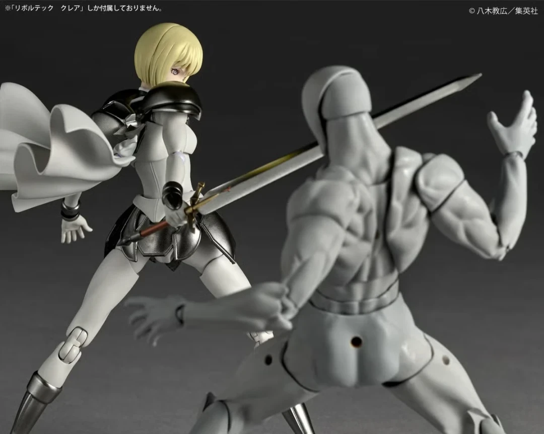 先上2人?海洋堂 转轮科技《大剑 CLAYMORE》克蕾雅&微笑的迪妮莎