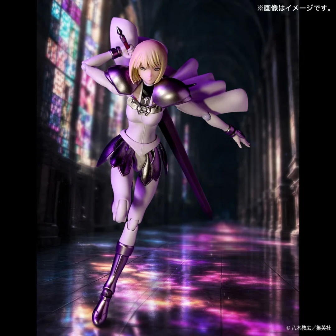 先上2人?海洋堂 转轮科技《大剑 CLAYMORE》克蕾雅&微笑的迪妮莎
