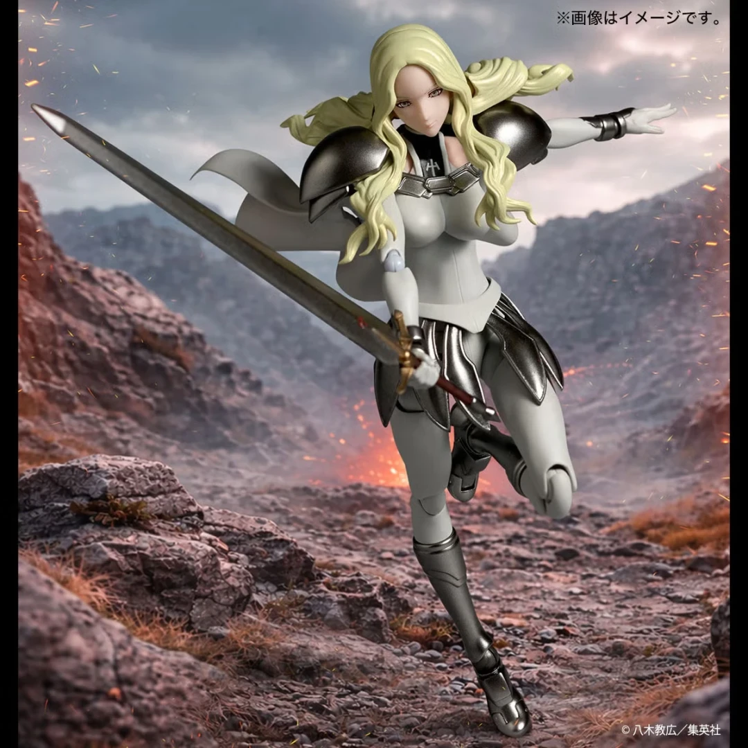 先上2人?海洋堂 转轮科技《大剑 CLAYMORE》克蕾雅&微笑的迪妮莎