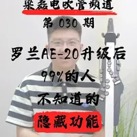 罗兰AE20电吹管1.3固件更新：X键隐藏功能与操作详解