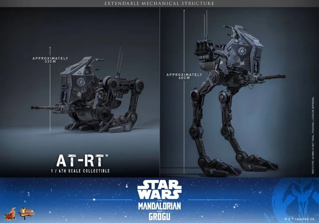 HOTTOYS 发布星球大战曼达洛人与古古 AT-RT