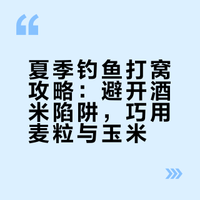 都夏天了，你还在酒米打窝？试试这 2 样大板鲫连竿！