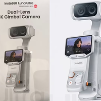 大疆Pocket 4P的劲敌！影石Insta360 Luna Ultra曝光，可拆卸屏幕亮了 