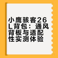 小鹰骇客26L出街