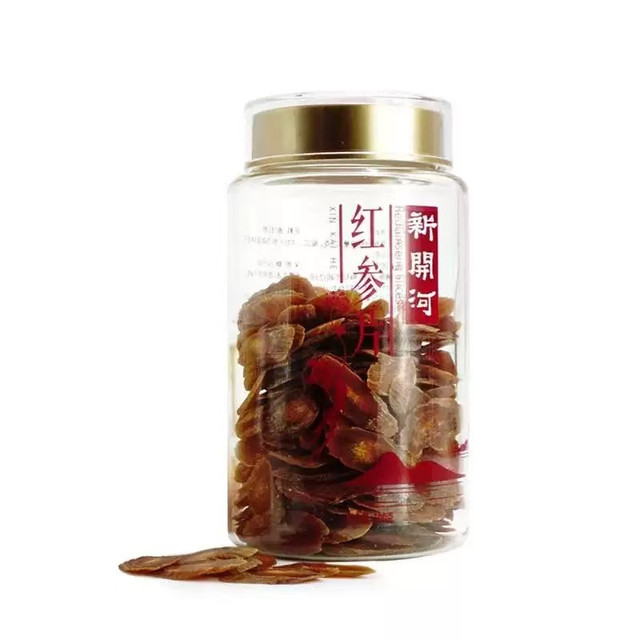 送礼走心首选✨5 年根新开河无糖红参片 100g