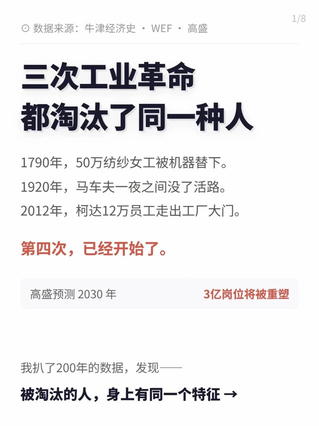 三次工业革命都淘汰了同一种人