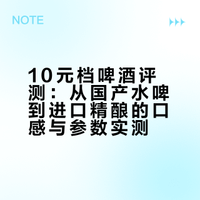 10元啤酒从夯到拉|实力排名!硬核无广版