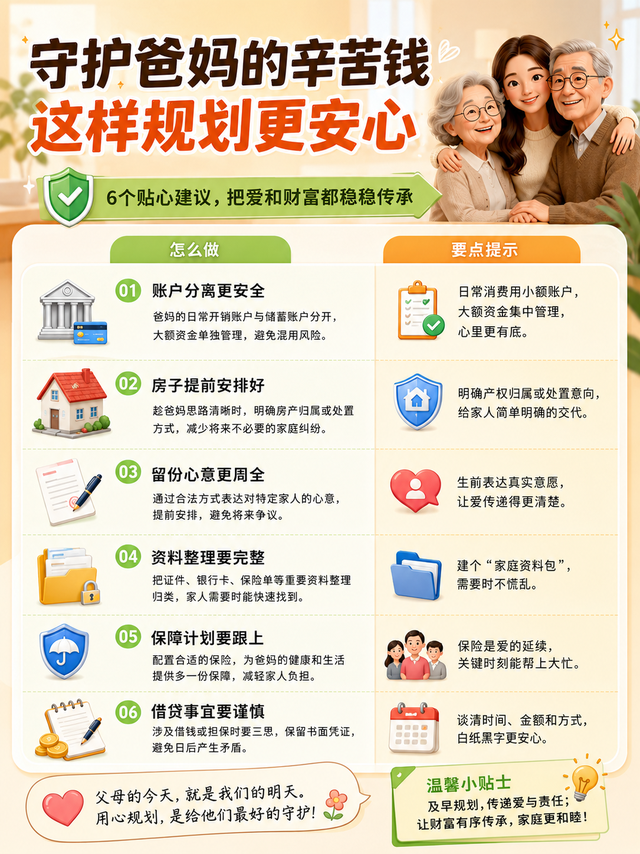 独生女保护父母财产全攻略：6步守住家底，避开所有坑