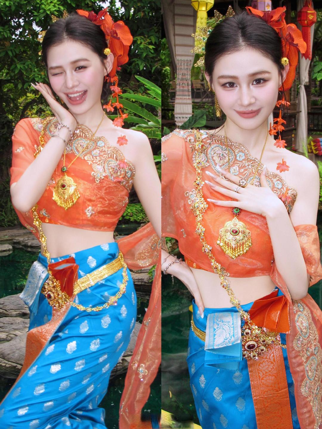 金靖带火傣裙:我们被种草的不是身材,是她自信松弛的生命力
