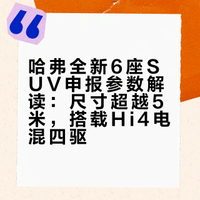 来自归元平台，6座哈弗HX/H10登陆工信部尺寸：5299/2050/1970，轴距3000动力电池：42.8kWh，LFP蜂巢能源动力系统：Hi4电混四驱系统混动专用发动机：GW4B15E(123kW)，GW4N20B(175kW)###