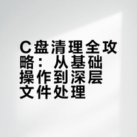 【全网最完整】C 盘清理保姆教学!耗时21天
