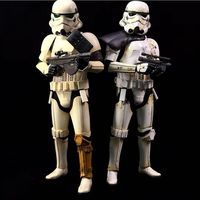 [至少不怕发黄了]HotToys HT 1/6 星球大战外传 曼达洛人与古古 帝国残余暴风兵（四重造型可切换）