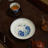 雅物荐珍 | 一案清晖：无尘格古仿雍正斗彩「灵仙祝寿」盘