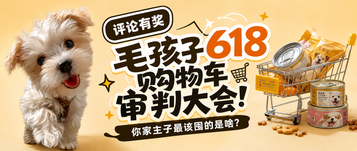 【评论有奖】毛孩子618购物车审判大会！你家主子最该囤的是啥？