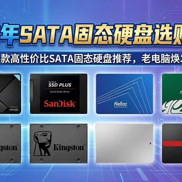 【2025年SATA固态硬盘选购指南】SATA固态硬盘怎么选？容量、接口、品牌全解析，小白也能看懂的选购攻略，附16款高性价比SATA固态硬盘推荐，升级电