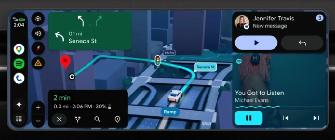 Android Auto 全面更新,看齐 Carplay!还有更「懂车」的 Gemini