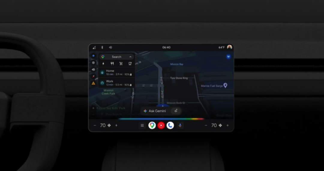 Android Auto 全面更新,看齐 Carplay!还有更「懂车」的 Gemini