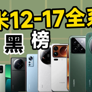 小米12-17数字系列红黑榜选购全指南！哪几款值得购买？哪几款最应该避坑？