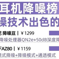 降噪耳机闭眼选！这10款入耳式降噪天花板直接封神✨