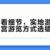 数字展看细节，实地游感氛围：故宫游览方式选错=白去