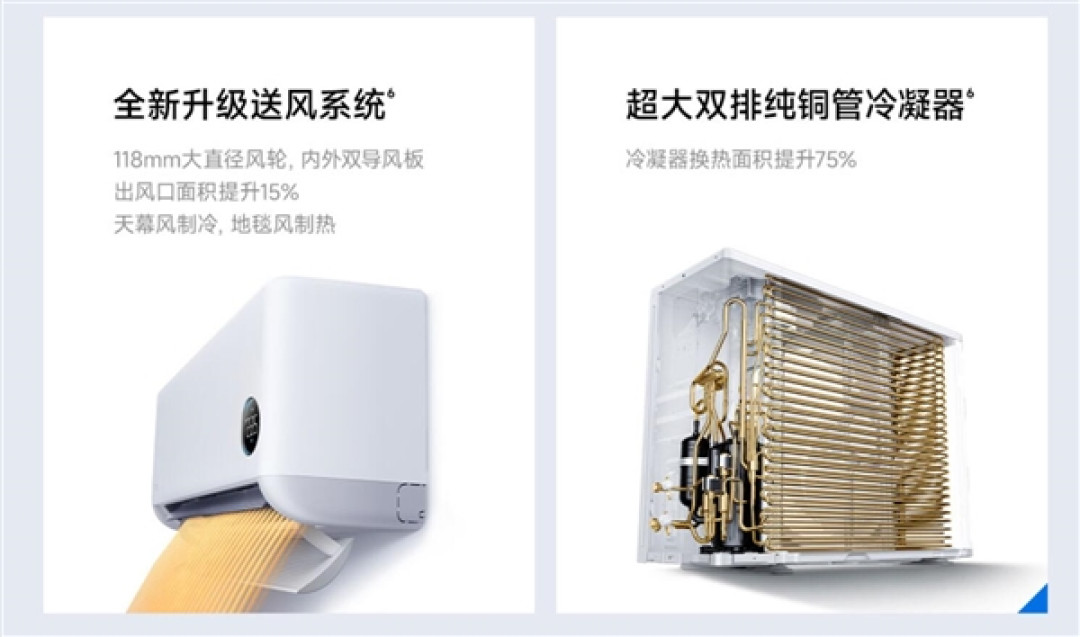 小米发布米家空调强劲风系列:13cc大排量双缸压缩机 2699元起