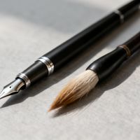 练字工具选错=白练三个月：钢笔适合改日常书写，毛笔才是学书法的正统