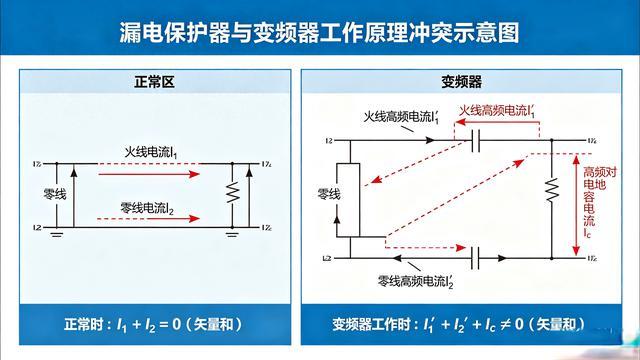 一天学一点：漏电保护器为什么不能配变频器?